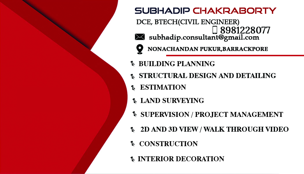 Civil Engineer LBS Building Planner Mr. Subhadip Chakraborty in Nonachandanpukur